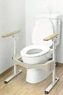 アロン化成 安寿洋式トイレ用フレーム S-はねあげR-2